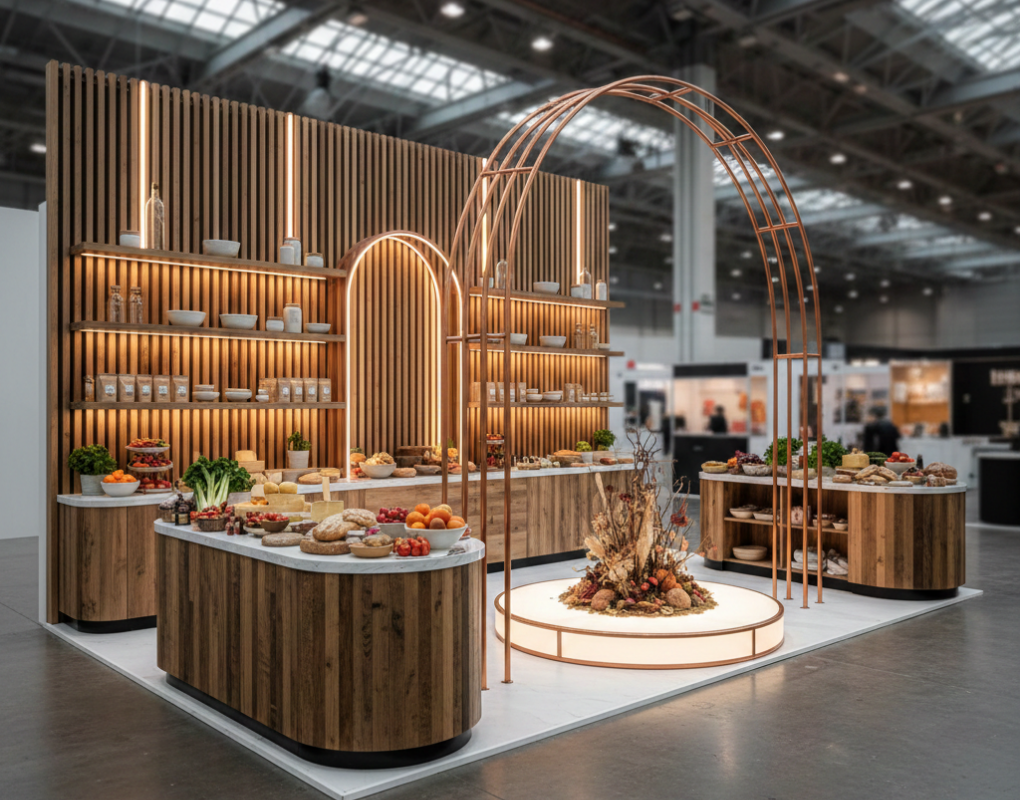 Come allestire stand fieristico alimentare