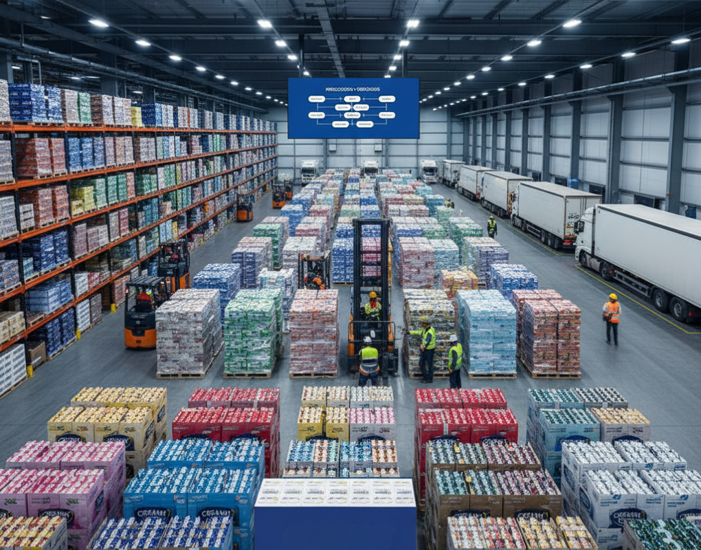 Logistica lancio prodotto alimentare GDO