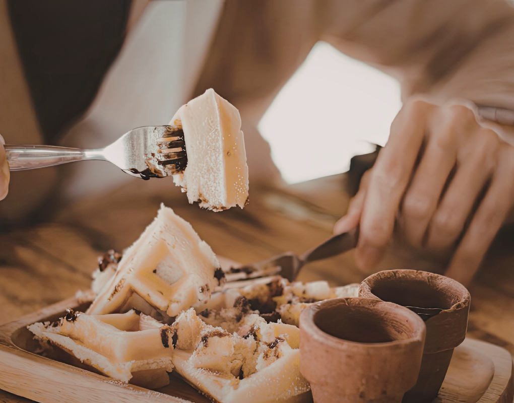 Degustazione prodotti in fiera