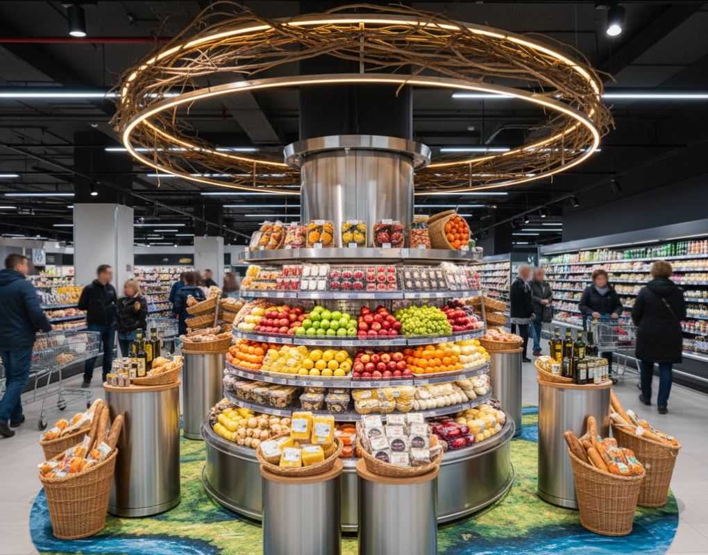 allestimento isole promozionali supermercati
