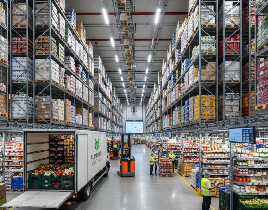 stoccaggio e distribuzione prodotti alimentari